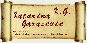 Katarina Garašević vizit kartica